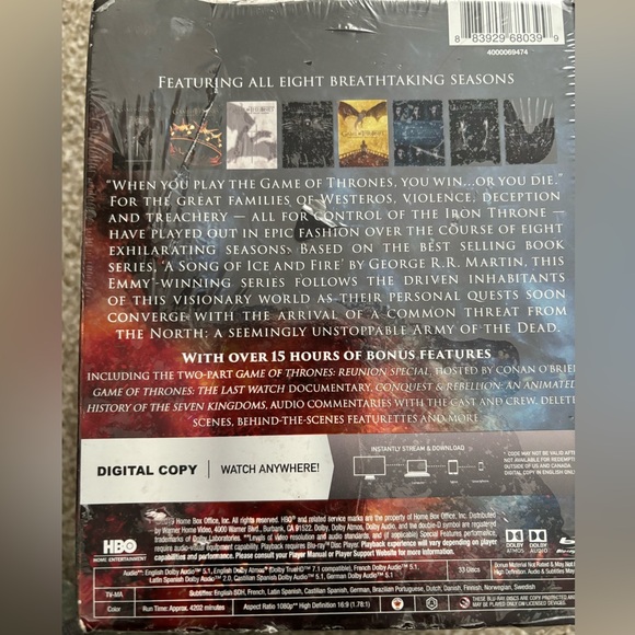 Game of Thrones The Complete Series, Blu-Ray format, HBO, 33 disks. - Picture 3 of 7